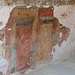 das bemalte Haus, nicht mehr als ein Zimmer mit ein paar übrig gebliebenen Malereien, die in Petra eher selten sind