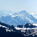 Stanserhorn. Davor Würzestock und altes Bahnviadukt.