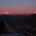 rosenfingrige Morgenröte auf dem Monte Rosa