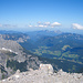 Blick von der Südspitze auf das Berchtesgadener Land.