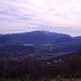 Il panorama appena inizia il sentiero: Lugano e il lago