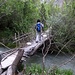 With luck (or GPS coordinates) one can find this somewhat rickety bridge - or take off your socks<br />
