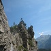 Hier wäre die zweite Tyrolienne die aber nur mit Bergführer benutzt werden darf.
