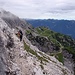 versicherter Steig durch die Nordflanke der Alpspitze Richtung Osterfelderkopf