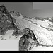 Panorama vom Vorgipfel der V. Hornspitze vom Hohen Weißzint über Turnerkamp, Gr. Möseler bis zum Gr. Olperer, Zillertaler Alpen, Ahrntal, Südtirol, Italien
