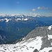 Über's Mitterkar schaut man in die Erlspitzgruppe und bis weit in die Stubaier Alpen.