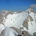 Die Karwendel-Combo: Ödkarspitzen mit Birkkarspitze, die Kleine Seekarspitze, der Zacken der Kaltwasserkarspitze (hinten in der Mitte) und die Große Seekarspitze.