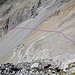 Unsere weitere Route zur Rotbandleiter vom Gipfel des Wissbergs aus gesehen.