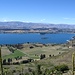 Der Blick auf Wanaka am gleichnamigen See noch im unteren Teil des Anstiegs
