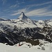 Abschluss im Skigebiet Zermatt.
