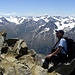 Bewundernd Wildspitze,3772m, der höchste Gipfel von Tirol.Ein andere Traum in Erfüllung...