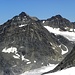 Zomm zum Otztaler Skigebiet, mit Tiefenbach Bergstation, mitte und rechts oben im Bild,Tiefenbachkogel,3307m dazwischen, Linker Fernerkogel,3277m-links im Vordergrund.