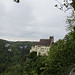 Blick vom Echofelsen auf Schloss Werenwag