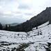 Blick zurück auf Alp Vorder Mülimoos, unter dem Regenflüeli