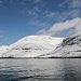Während der Fährüberfahrt von Sørvágur nach Mykines - Ausblick auf die Küste nördlich des Sørvágsfjørður. 