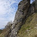 il primo tratto della ferrata