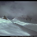 Turnerkamp (in Wolken) von der Seitenmoräne des östl. Nevesferner, Zillertaler Alpen, Ahrntal, Südtirol, Italien