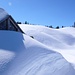 Bei Alt Stafel, auf 1600 m Höhe, hat es noch ziemlich viel Schnee