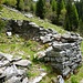Ruinen der Alp Belripos im Val di Roggiasca