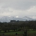 Die Berge von Kerry am Vortag noch mit Schnee vom Sonntag - diese Schneedecke schmolz fast komplett im Regen, der nachmittags einsetzte und erst in der Nacht aufhörte
