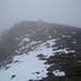 letzte Meter zum Vorgipfel (975 m) des Caher - leider in Wolken
