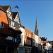 in der schönen Altstadt von Salisbury