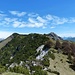 Cima di Fojorina (sinistra) e la cima sud del Torrione (destra).