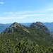 Cima nord (sinistra) e cima sud (destra) del Torrione.