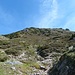 Il ripido versante nord della Cima di Fojorina.
