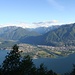 Schon im Aufstieg immer wieder tolle Aussichten - Einfluss der Maggia in den Lago Maggiore