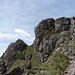 Sicht vom Normalweg auf den Gipfelkopf des Monte Grona