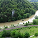 Tiefblick auf die Donau und die sich hier verzweigenden Bahnlinien der [http://de.wikipedia.org/wiki/Zollernalbbahn Zollernalbbahn]