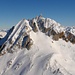 Pizzo Rotondo 3192m, Fussaufstieg durch das Couloir dass direkt zum Gipfel führt (bis 48° steil). Foto vom Chüebodenhorn 3070m 11.1.2009