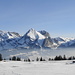 Wohlbekannte Alpsteingipfel über der Alp Selamatt