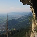 Blick vom Klettersteig ins Rheintal