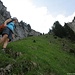 Der steile Abstieg vom Griggeli zum Brunni.