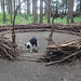 Nettes Bauwerk im Wald