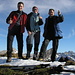 Cyrill, Tanja und Andre auf dem Gipfel des Diepen 2222m