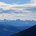 Blick in Dolomiten. Wir sollten sie in diesem Urlaub noch öfters zu Gesicht bekommen. Meine Kenntnis der Gipfel dort weist beträchtliche Lücken auf