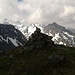 Auf dem Alpilakopf mit Sulzfluh und Schwarzhorn im Hintergrund