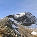 Unser heutiges Ziel das Fanellhorn  bereits mit Neuschnee bedeckt.