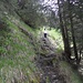 Mit Ketten gesicherte Passage. 