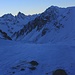 Foto vom ersten Besteigungsversuch am 2./3.3.2013:<br /><br />Aussicht vom Pass da Val Mera (2671m) nach Süden vorbei am Grat des Corn da Mürasciola zum Piz dal Teo (3049m).