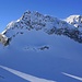 Foto vom ersten Besteigungsversuch am 2./3.3.2013:<br /><br />Eindrücklich präsentierte sich der verschneite Corn da Camp / Corno di Campo (3232m) über dem gleichnamigen Gletscher Vadreit da Camp.