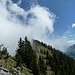 Von Norden her drücken die Wolken