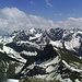Panorama fantastico - Allgäuer Alps, Lechtaler Alps, Lechquellen Mountains und inder Ferne die Rätikon Mountains.