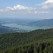 Blick zum Tegernsee, am linken Ufer Bad Wiessee
