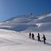 Aufstieg zum Sattel zwischen Bleschaturra 2733m und Wissgrätli 2866m