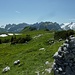 Alp Sigel bei P. 1738. Die höchste Erhebung der Alp Sigel befindet sich weiter südwestlich bei P. 1769