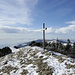 30.11.2008. Gipfelkreuz auf der Hasenmatt. Blick Richtung Chasseral.
